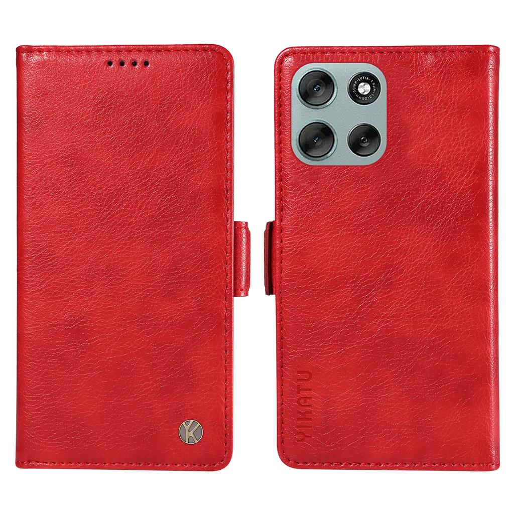 For Motorola Moto G56 5G Case YIKATU YK-007 Litchi Texture PU Leather Wallet Phone Cover