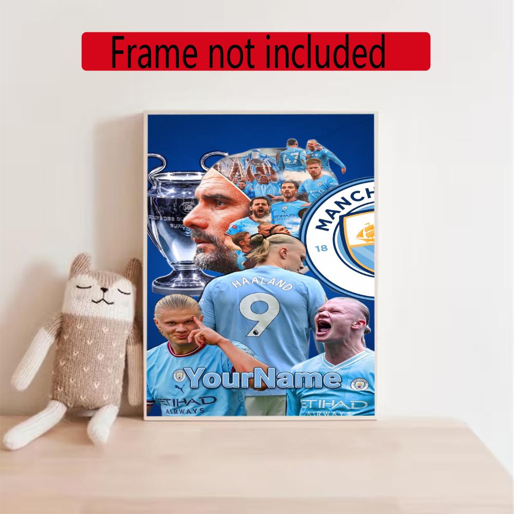 Haaland Customize Your Name Diamond Painting Round Diamond Diy Frameless Holiday Artwork Suitable For Home Office Wall Decoration