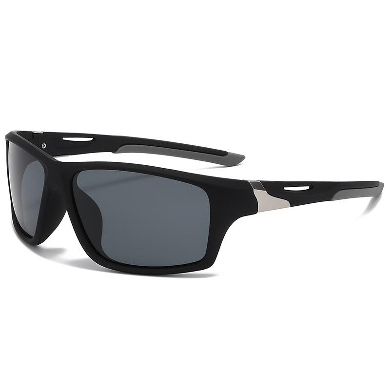 

Cycling sunglasses European and American style Amazon cross-border wholesale sports glasses черный серый