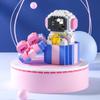 Miniature diamond building blocks, small particle building blocks, cute and educational toys, star astronaut ornaments