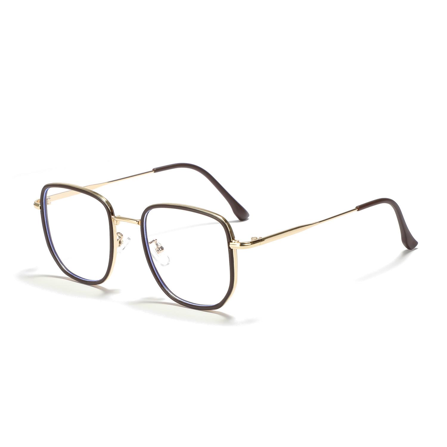 

Очки с большой оправой 9299, квадратные очки, закрывающие лицо, плоские очки для женщин, Ins Xiaohongshu, тот же стиль темно-коричневого