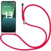 Phone Case - Xiaomi - 13 - Flexible - Shockproof - Red with Adjustable Cord