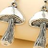 1 Pair Vintage Mushroom Drop Earrings Vegetarian Lover Jewelry for Women