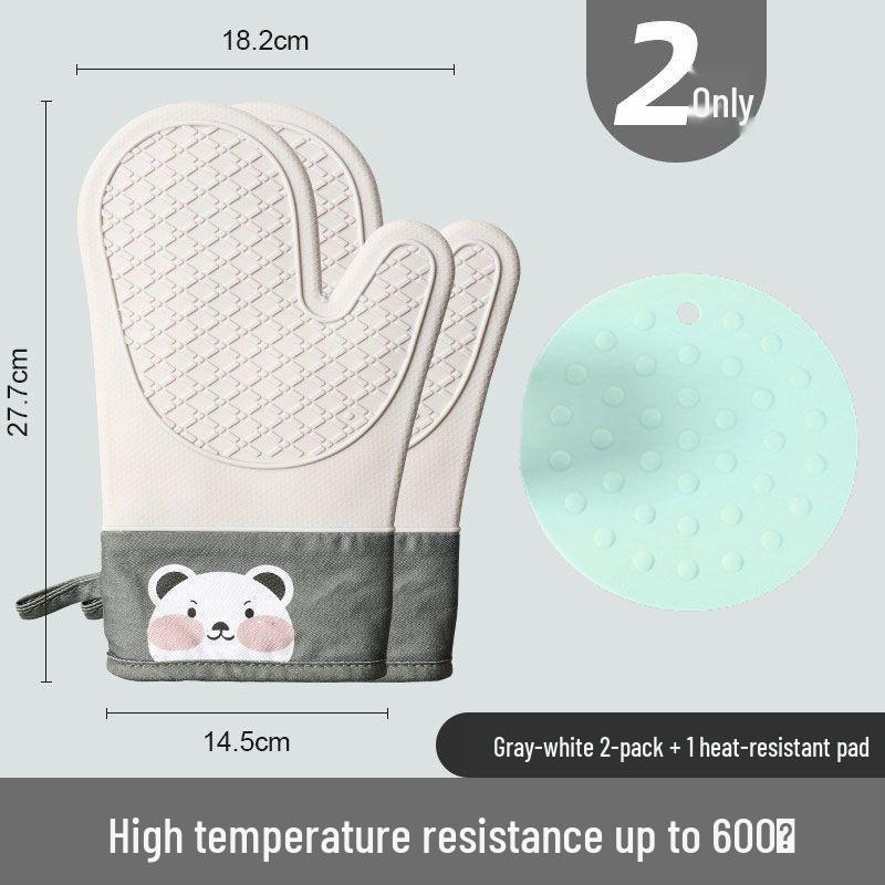 Hitzebeständige Anti-Rutsch Silikon Ofenhandschuhe