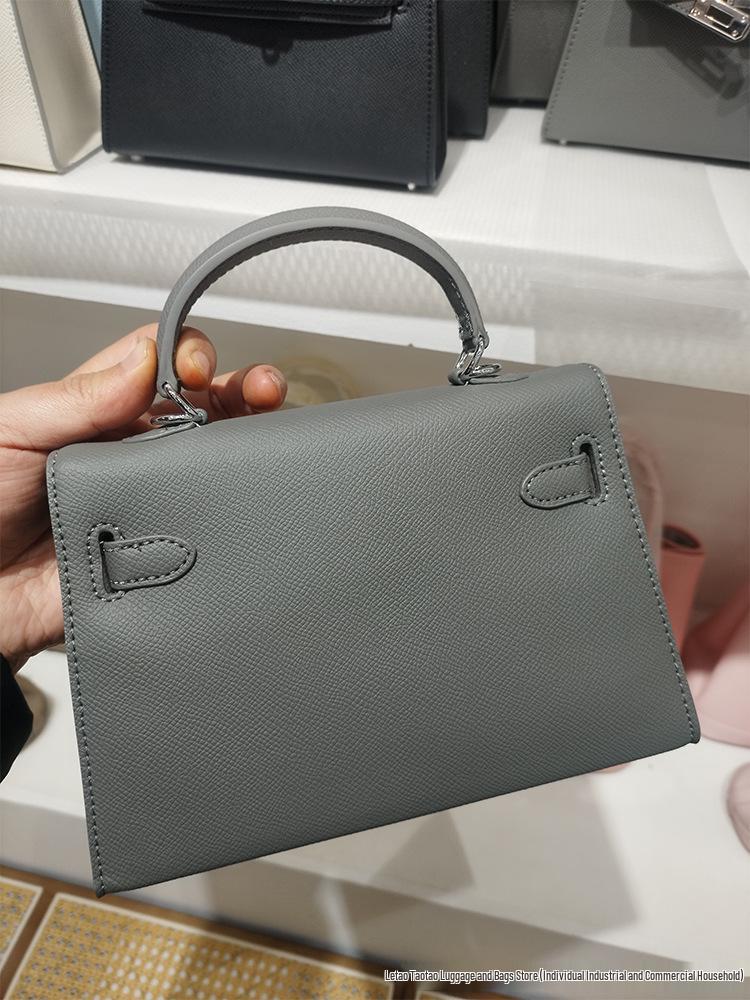 Sac Kelly Impression Paume Deuxième Génération 2026: Nouveau Sac à Main Mini Tote & Bandoulière Haut de Gamme pour Femme