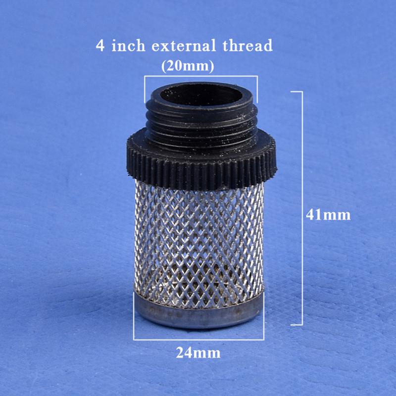 

20/25/32/40/47/58Mm 304 Stainless Filter For Garden Irrigation Aquarium Water Pump Fillter Plastic Male Thread Filter 20MM