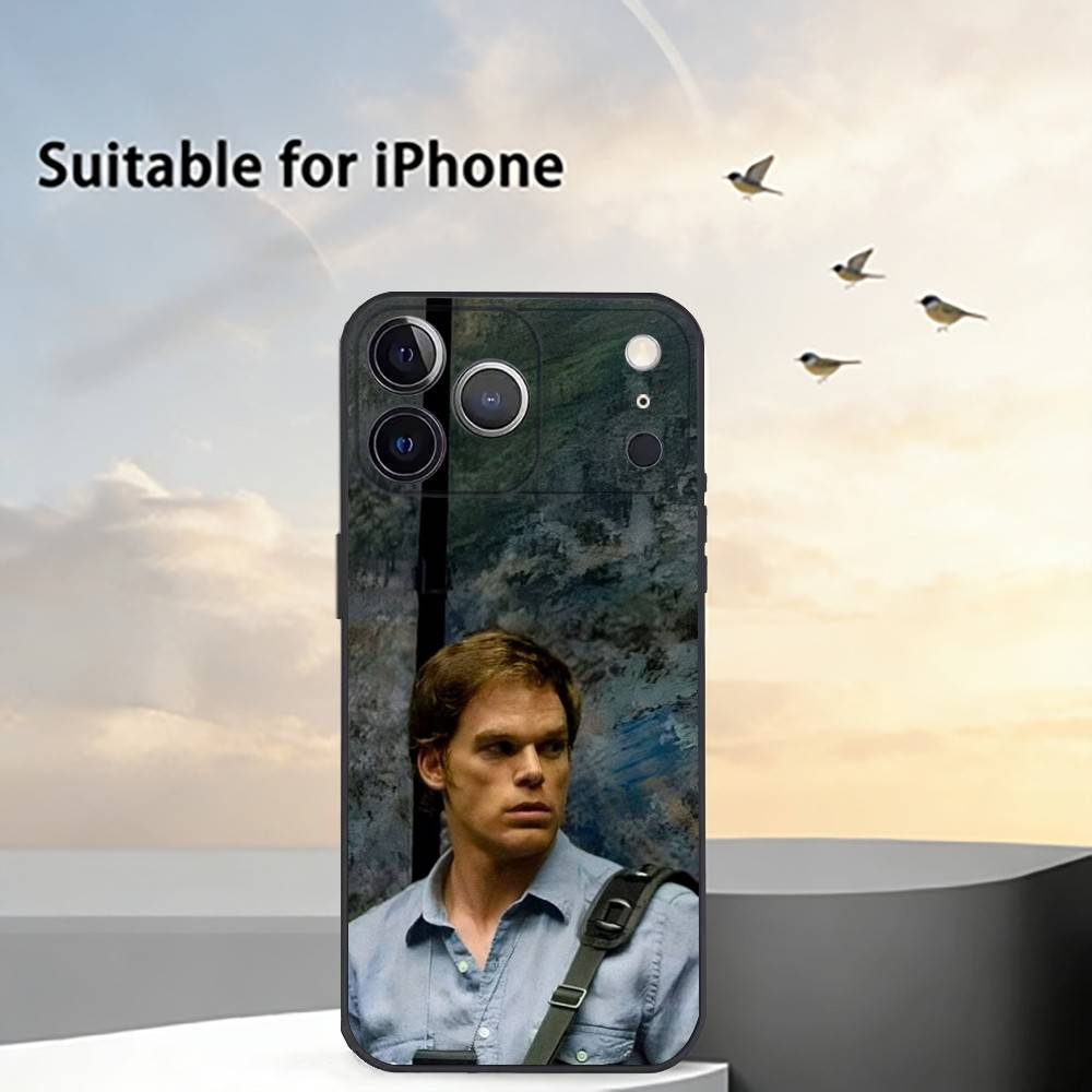 D-Dexter Morgan Phone Case For iPhone 17, 16,15,14,13,12,11 Plus,Pro Max, Others Soft Black Cover