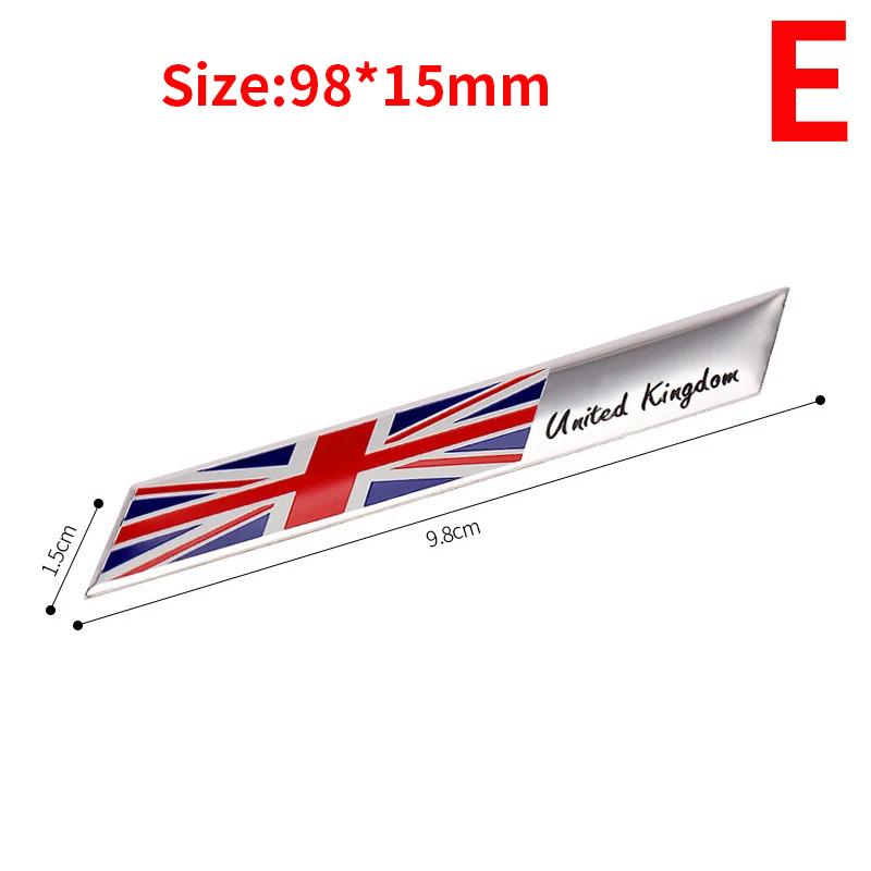 3D Алюминий АНГЛИЯ Великобритания Великобритания Национальный флаг Карта Автомобиль Мотоцикл Значок Эмблема Наклейка E