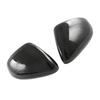 For BYD Yuan Up /Atto 2/ S1 Pro 2024 2025 2026 2Pcs Car Side Door Rearview Mirror Cover Shell Cap Decorative Carbon Fiber Black