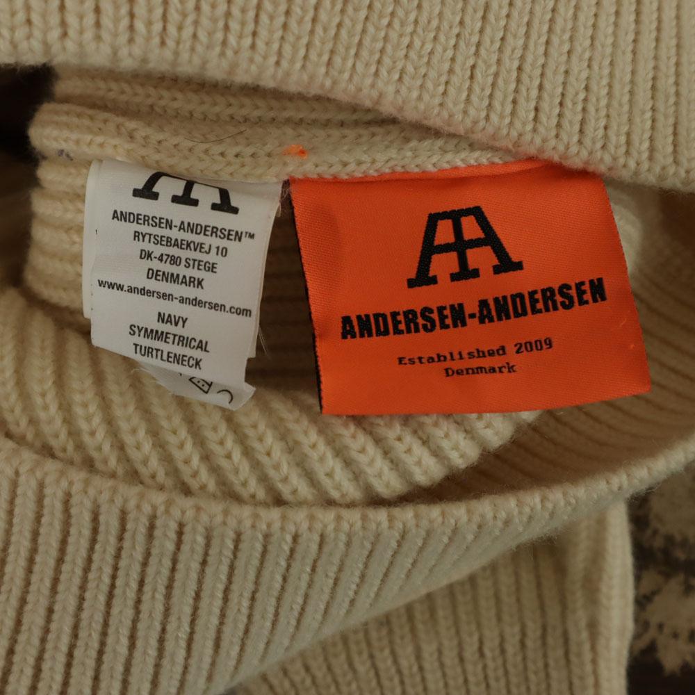 ANDERSEN-ANDERSEN made in Italy Long sleeve turtleneck sweater S Rib knit Men's Used