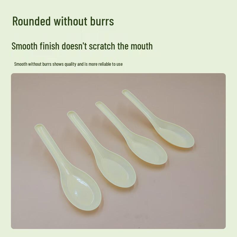 Disposable Yellow Plastic Spoons