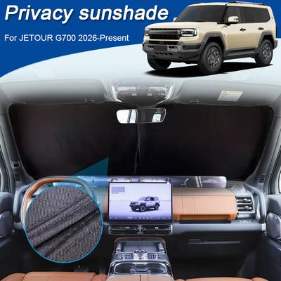 Car Black Window Privacy Sunshade For JETOUR G700 2026-Present Auto Anti-UV Heat Insulation Protect Cover Interior Accessory