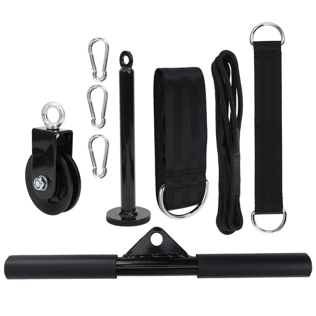 9Pcs Set DIY Fitness Equipment Set Loading Pin Pull Triceps Training Pulldown Pulley