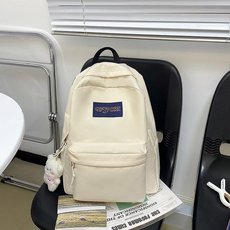 Spacious Nylon Backpack For Students With Waterproof And Wear-resistant Fabric