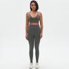 New High Waist And Hip Lifting Tight Pants Set With Strap, Beautiful Back, Sports Bra Set, Fitness Seamless Quick Drying Yoga Two Piece Set, Women'S