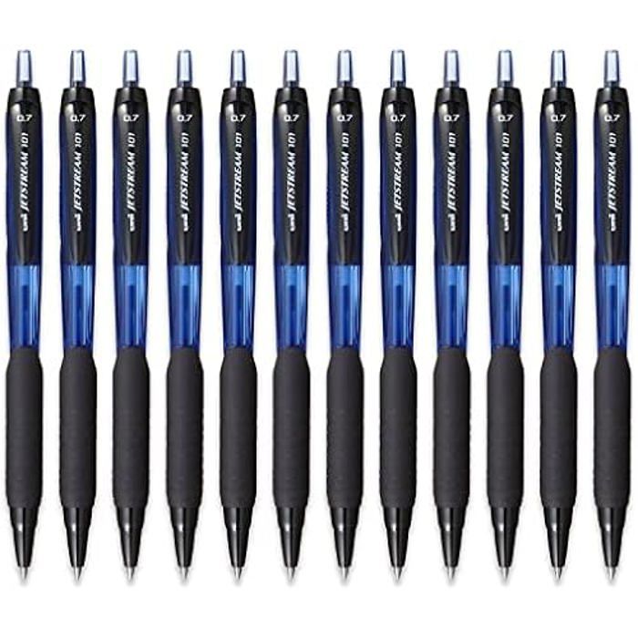 Stylo Bille - UNI-BALL - JetStream 101 - Rétractable - 0,7 mm - Multicolore