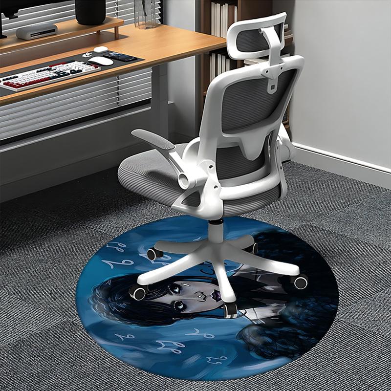

The Addams Family Chair mat Round Rug Office carpet, Non slip, Suitable for Living Rooms, Bedrooms,Decor1205732a 80cm by 80cm