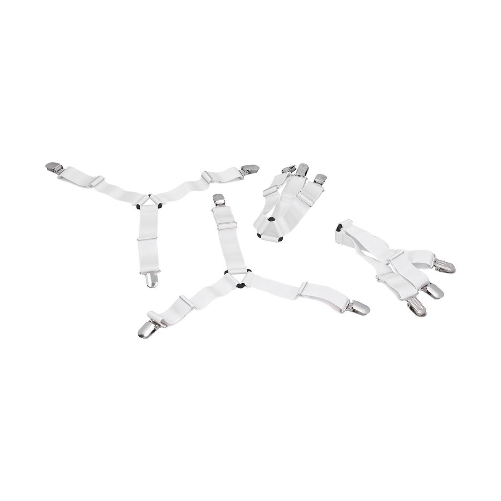 4 STÜCKE Bettlakenhalter Gurte Befestigungselement Elastischer Matratzenbezug Deckenhalter Greifer Heim Bettwäsche