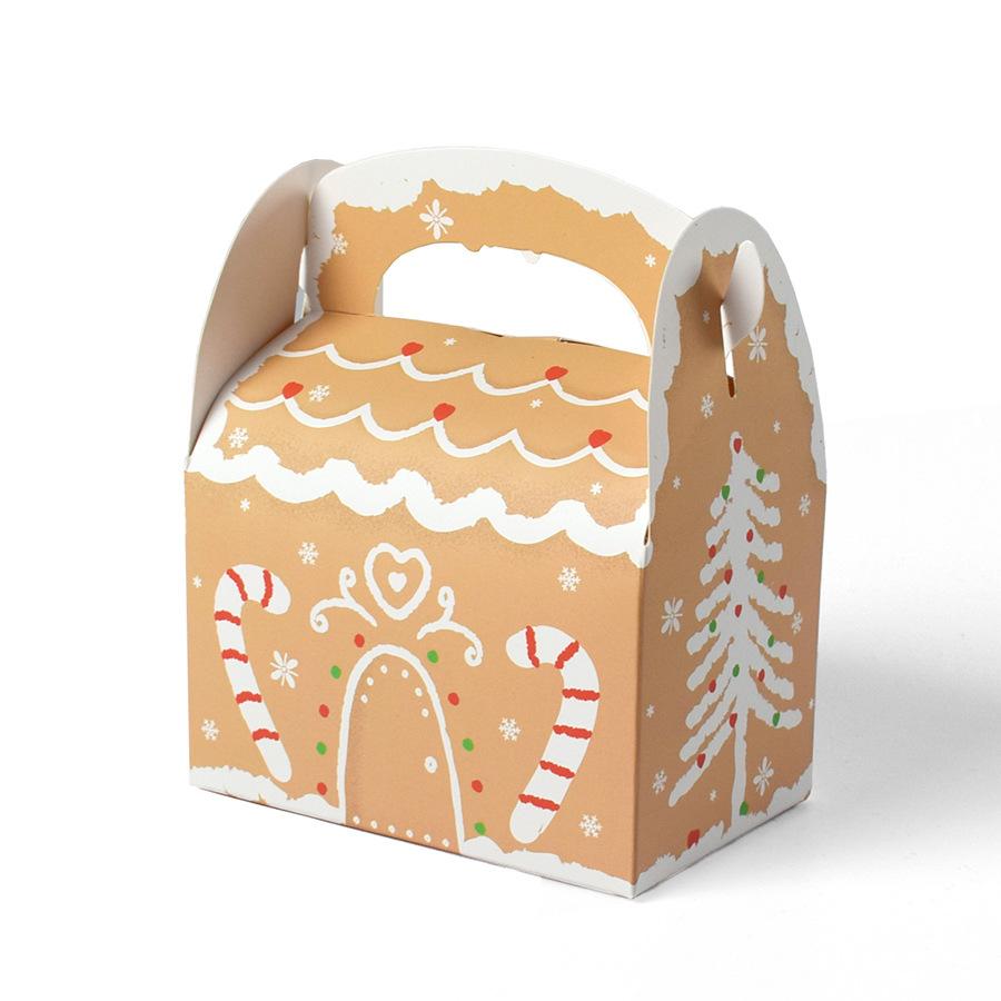 6/12pcs Christmas Gift Box Candy Cookie Boxes Gift Packaging Supplies Merry Christmas Party Decoration Navidad New Year 2025