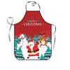 Snowman Christmas Santa Claus Apron Reindeer Waterproof Waist Apron Xmas Tree Stain-Resistant Kitchen Baking Apron Kitchen