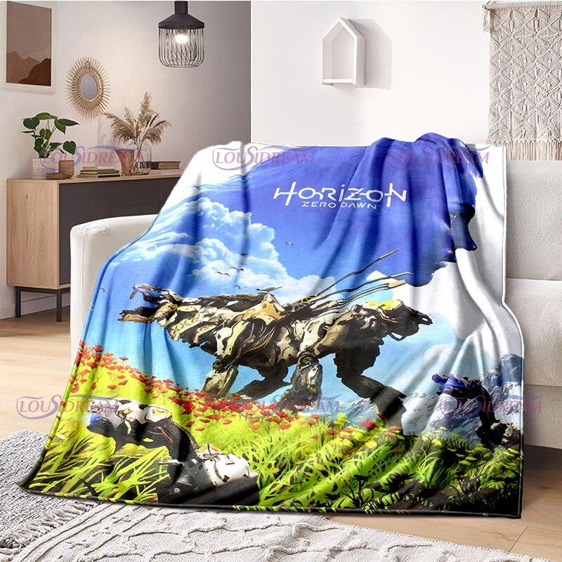 Deka pre milovníkov hier Horizon Zero Dawn Gaming Throw Deka Fleecová deka Deka pre dospelých a deti Prikrývka pre hráčov Darčeky