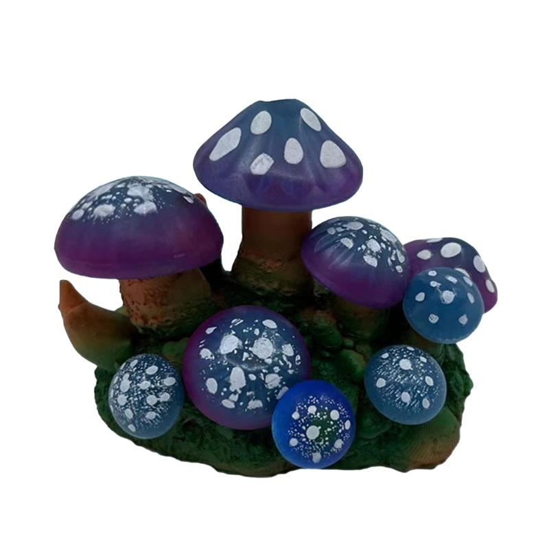 Pilzgruppe Basteln Simulation Pilz Aquarium Landschaftsdekoration Buntes Aquarium Meerestier Pilz