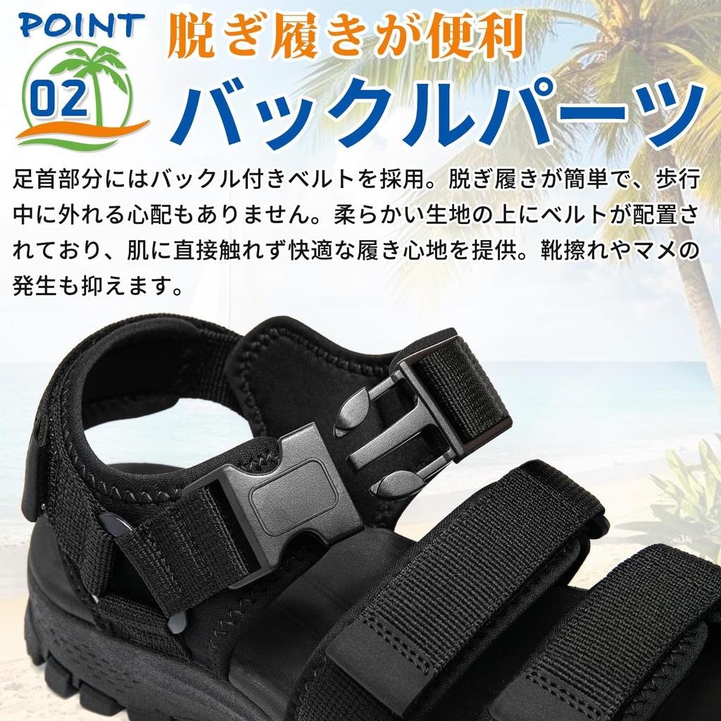 SOARHOPE Strappy Sandals with Velcro Perfect for Outdoor and Water and Men's Closure, Activities, Summer, Beach, Sports, Walking, Camping, Use.