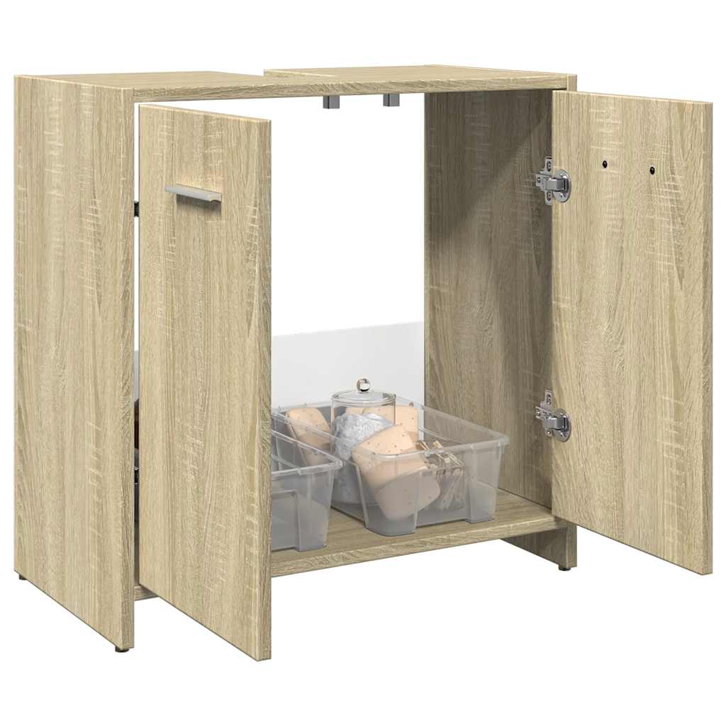 Washbasin Cabinet in Sonoma Oak 60 x 33 x 60 cm Particleboard