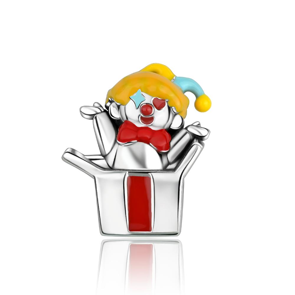 925 Silver Gothic Horror Cartoon Clown Series Beads Pendant Charm Fit Original Charm Bracelets Women DIY Jewelry Gift