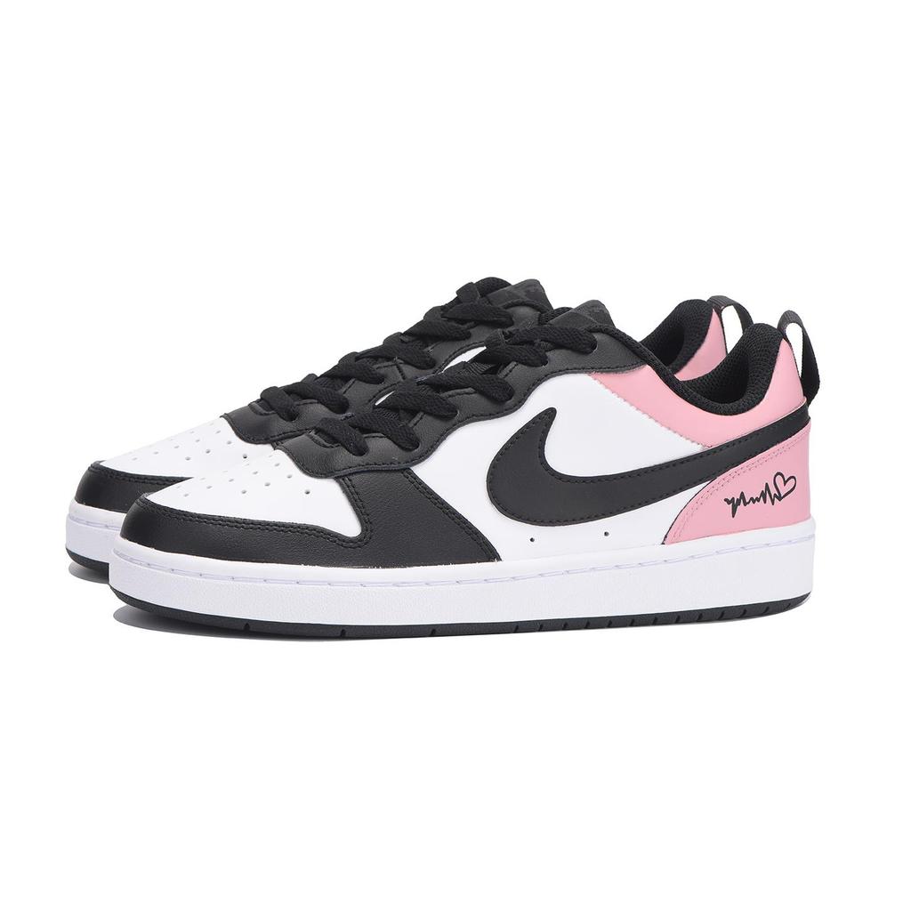 Nike Court Borough Coverage Slip Resistant Low top Skateboard Shoes Women's Black Pink BQ5448-115(Team59-SBOX)