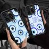 Lucky Eye Blue Evil Eye TPU Phone Cover For Iphone 17 16 15 14 13 12 11 Pro Max Plus Case Cover