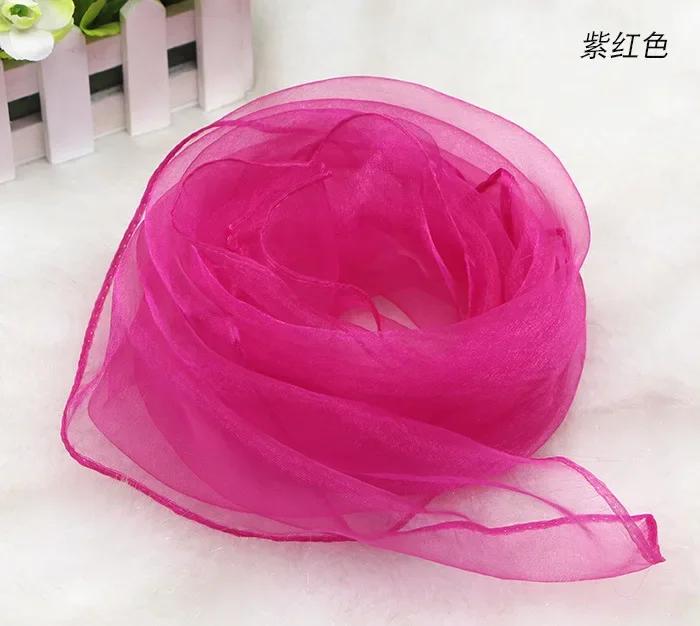 50pcs 60x60cm Candy Square Scarf Women