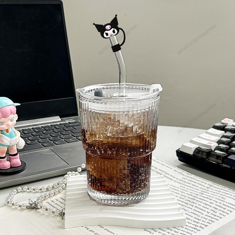 Dustproof Straw Covers Cap Reusable Silicone Straw Toppers Leak Proof Dust Proof Straws Cover Straw Accessories