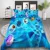Set da letto di lusso Nuova trapunta Stampa figura 3D Camera da letto familiare Matrimoniale Copripiumino e federa Microfibra