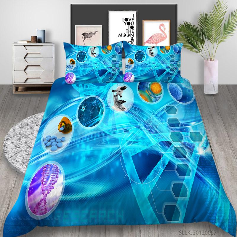 Set da letto di lusso Nuova trapunta Stampa figura 3D Camera da letto familiare Matrimoniale Copripiumino e federa Microfibra