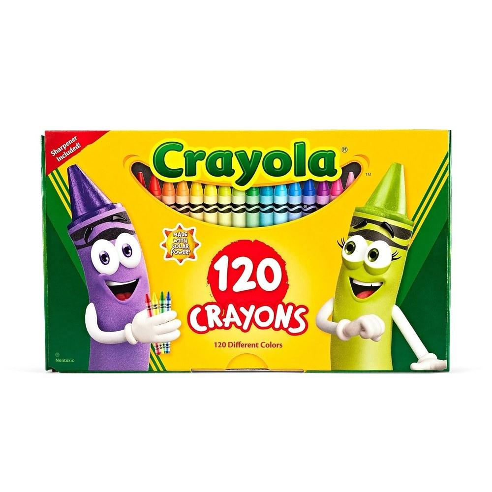 Crayola 120-Color Crayon Box Set with Sharpener