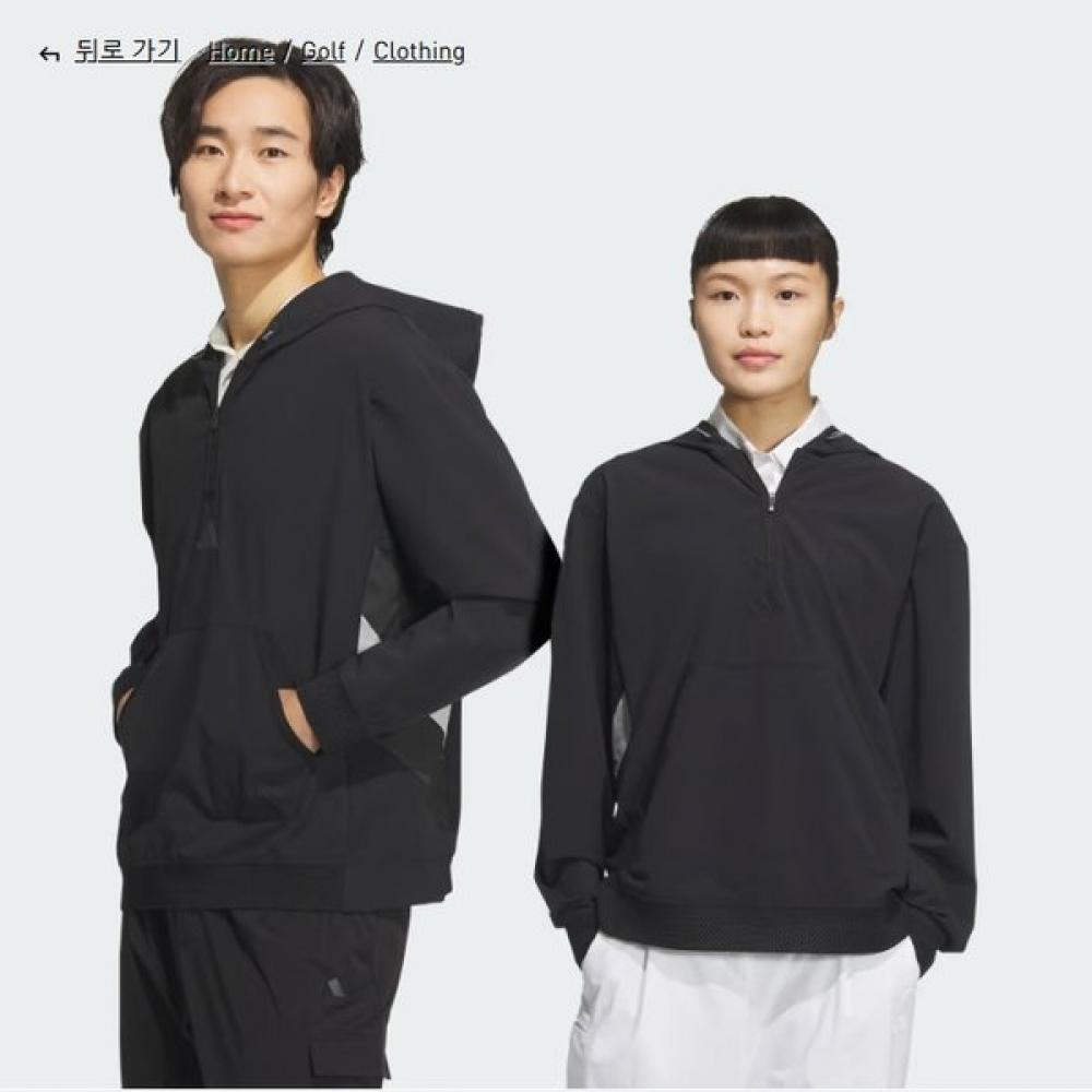 

Adidas Golf Unisex Long Sleeve Hoodie Pullover Black Jg1374 Black/2XL(110)