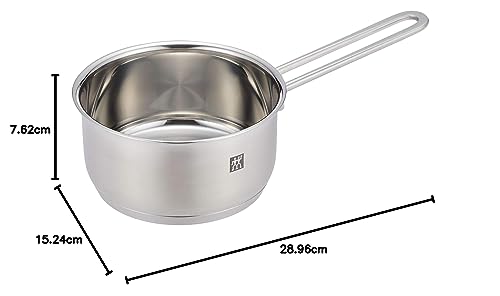 ZWILLING "Pico Saucepan 14cm 1L" Stainless Steel Single-Handle Pot, Ideal for Single-Serving Cooking, Induction Cooktop Compatible [Official Japanese