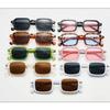 Vintage Square Sunglasses Woman Mirror Retro Rivet Yellow Glasses Female Brand Designer Fashion Black Shades UV400