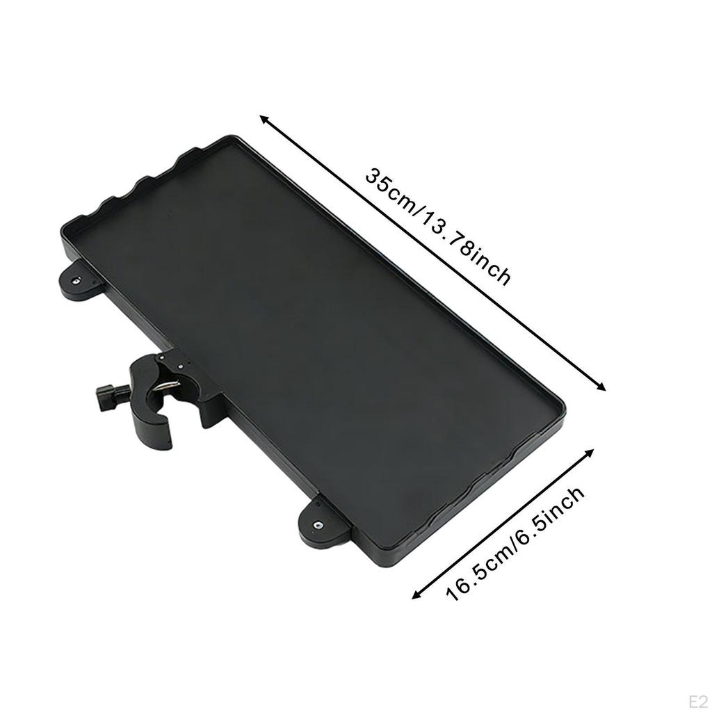 Stand Tray with Mounting Clamp, Universal Easy To Install Music Shelf Desk for Karaoke,