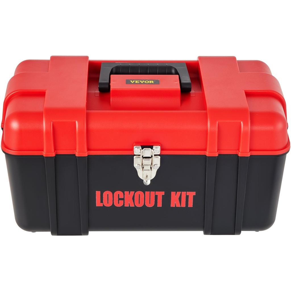 42 PCS Lockout Tagout Kits, Electrical Safety Loto Kit Includes Padlocks, 5 Kinds of Lockouts, Hasps, Tags & Ties, Box, Lockout Safety Tools for