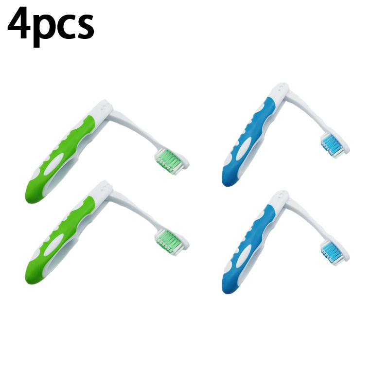 

5/10Pcs Portable Soft Rubber Folding Microfiber Toothbrush For Travel Couples 1