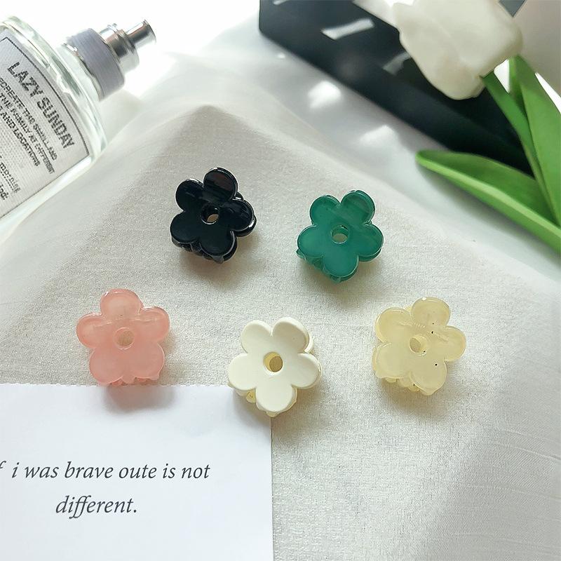 Korean Mini Candy Clip Sweet and Cute Small Hairpin Transparent Solid Sweet Cool Wind Broken Hair Accessories