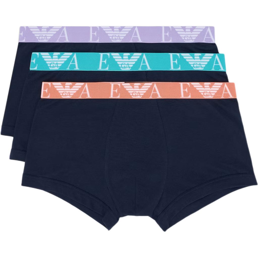 

Emporio Armani Logo Letter Boxer Briefs 3-Pack Men underwear Blue EM000259-AF10778-MB139 L