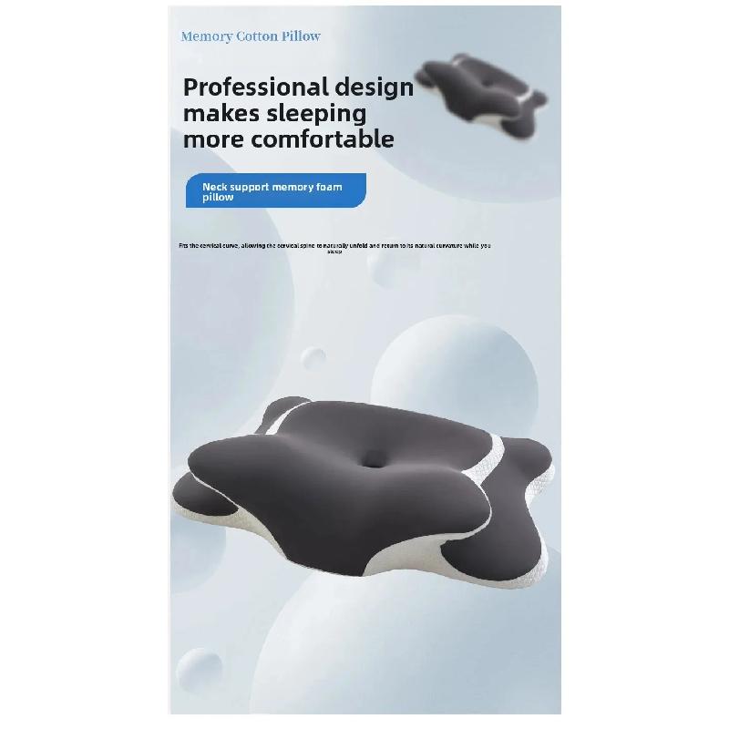 Cervical Pillow for Neck Support Ergonomic Butterfly Memory Foam Pillows for Sleeping Side Back Stomach Orthopedic Bed Pillow