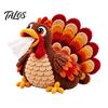 Milk Cotton Yarn Craft Animal Crochet Tissue Box Cover DIY Kit, Highland Cow Holder Making Cute Easy Patterns for Beginners Pumpkin Turkey Frog