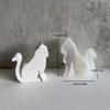 Candle Holder Creating Silicone Mold Resin Cat Shaped Candlestick Mold