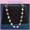 Wasser Diamant Geldbörsenkette Mit Abnehmbarem Gold- Oder Silberglied Für Designer-Handtaschen