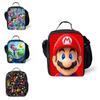Super Mario Kids Insulated Lunch Bag Durable Oxford School Travel Picnic Bag