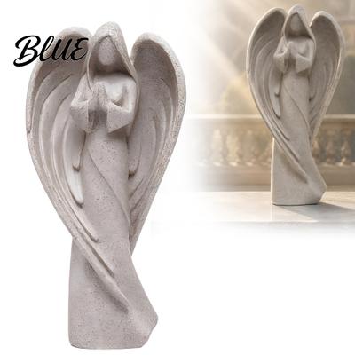 Scultura Artistica per Studio Angelo in Preghiera Statua Angelo Custode Astratto Figurine Preghiera Religiosa Regalo Spirituale Donne Mensola Casa Chiesa Interno